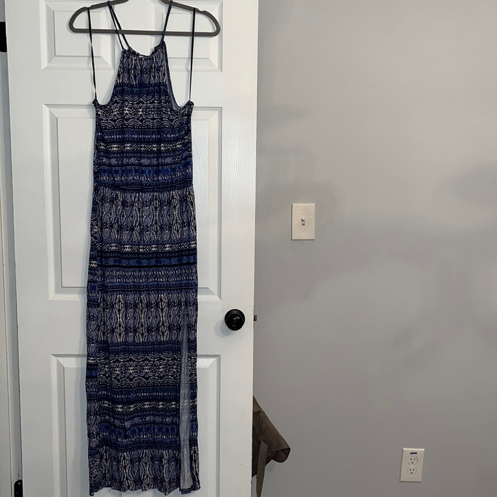 Maxi Dress Blue Print